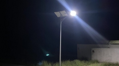 Green energy led lamp for school, village road solar led lamp